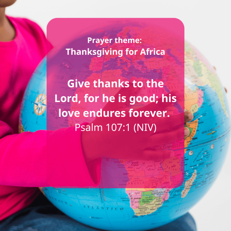 Day 7 Thanksgiving for Africa